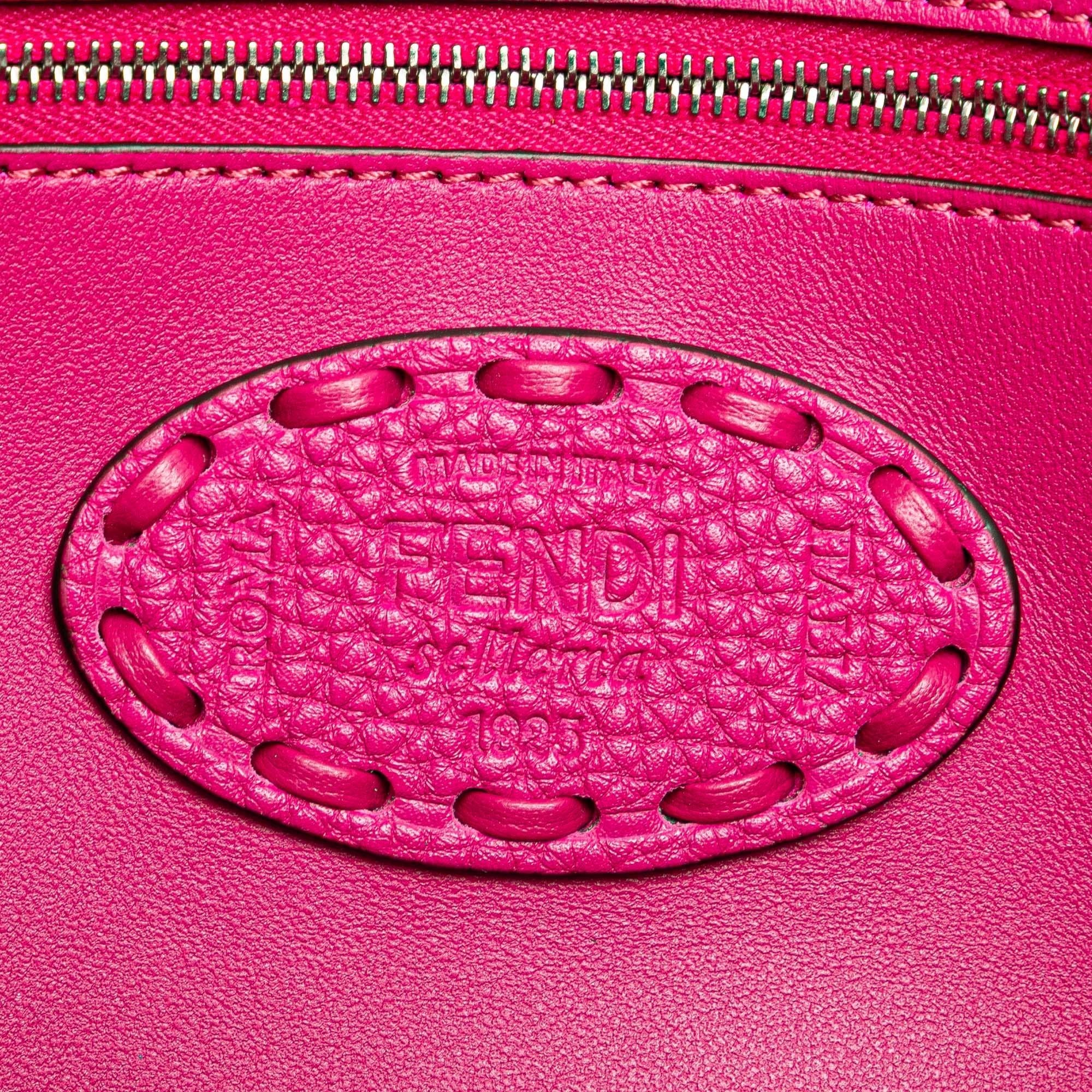 Fendi Leather Selleria Baguette Satchel