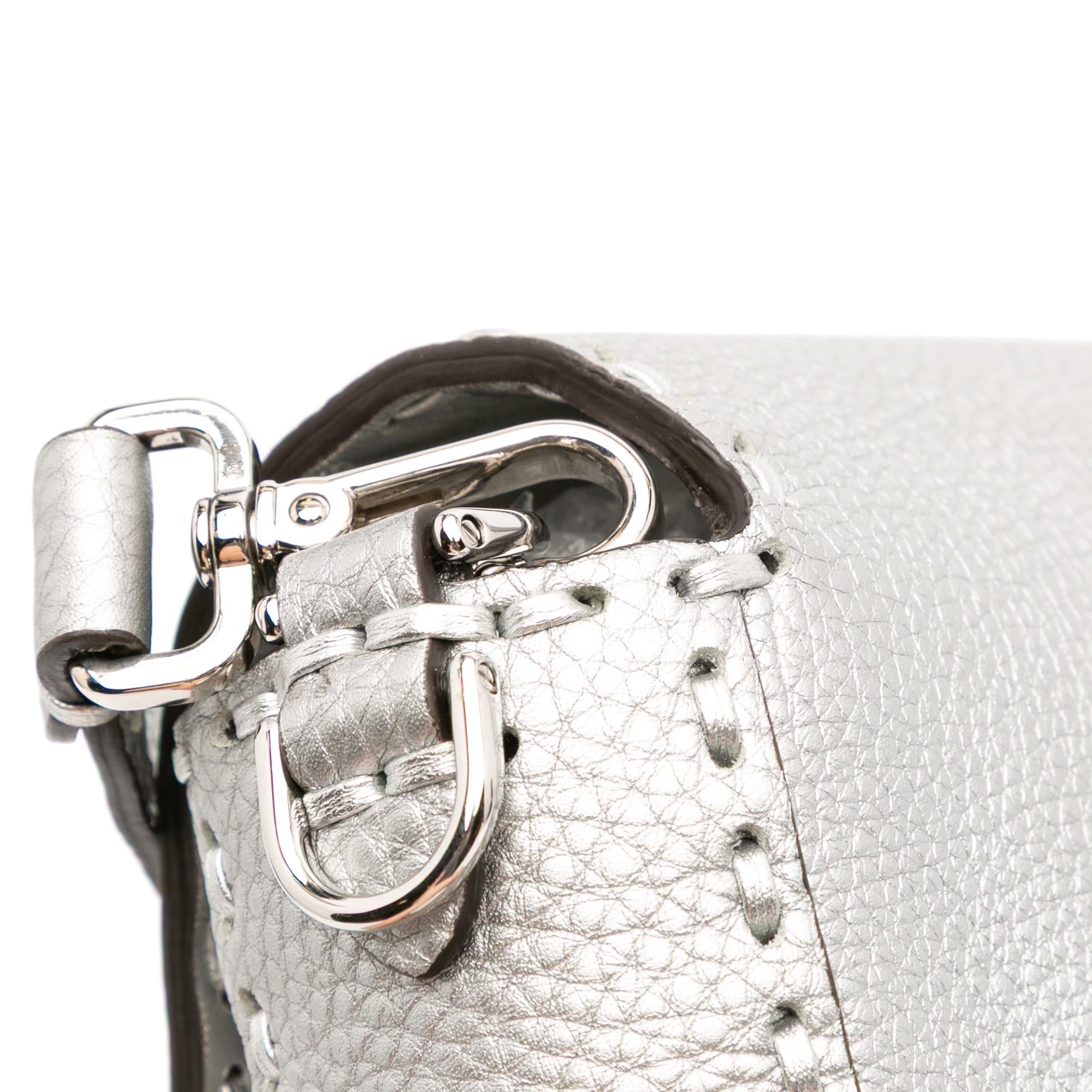 Fendi Leather Selleria Baguette Satchel