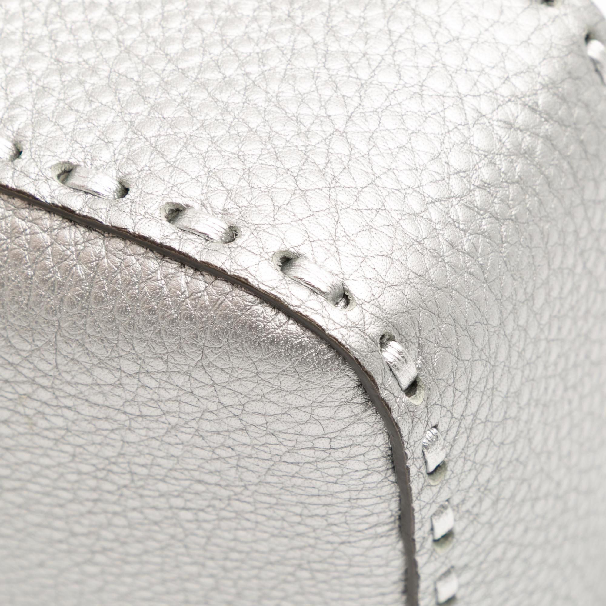 Fendi Leather Selleria Baguette Satchel