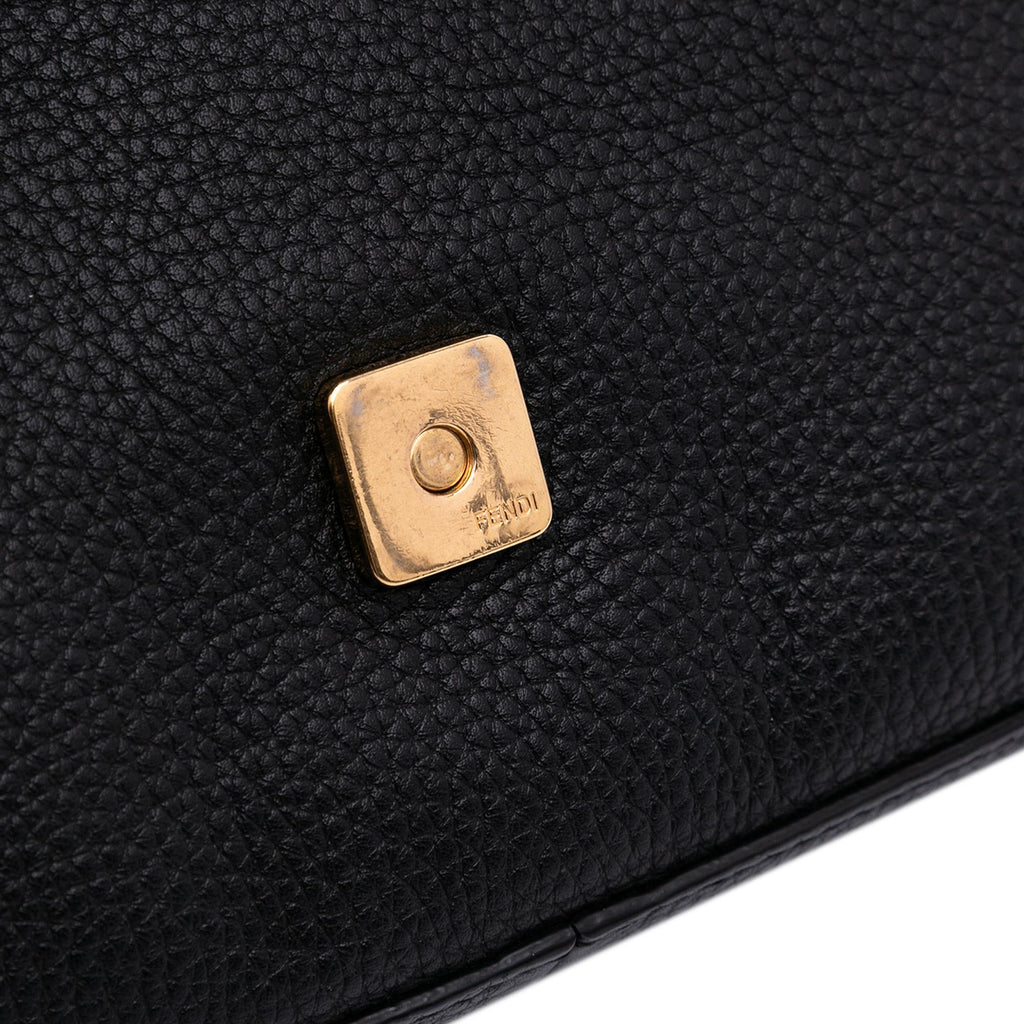 Fendi Leather Selleria Convertible Baguette Satchel