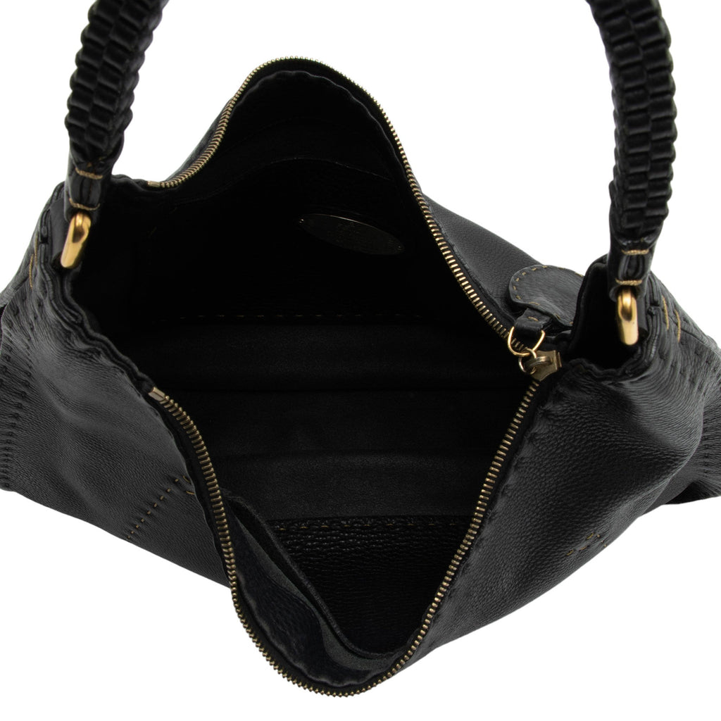 Fendi Leather Selleria Hobo (SHF-Xh4Dib)