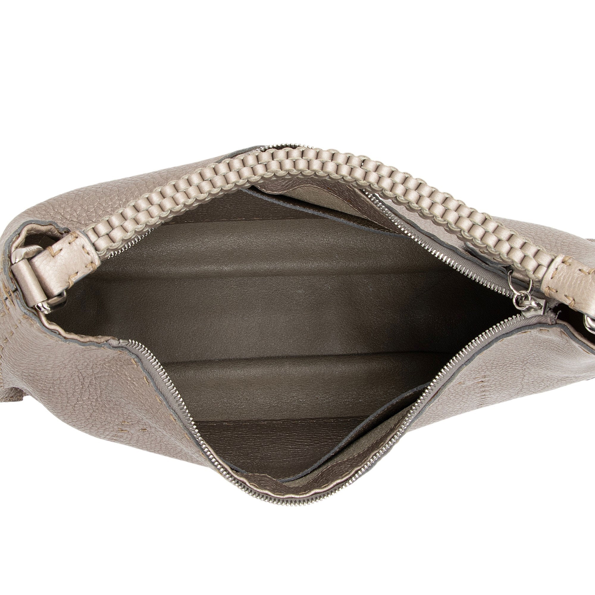 Fendi Leather Selleria Hobo (SHF-HKCQsO)