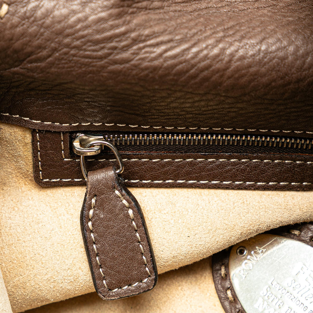 Fendi Leather Selleria Mamma Forever Shoulder Bag