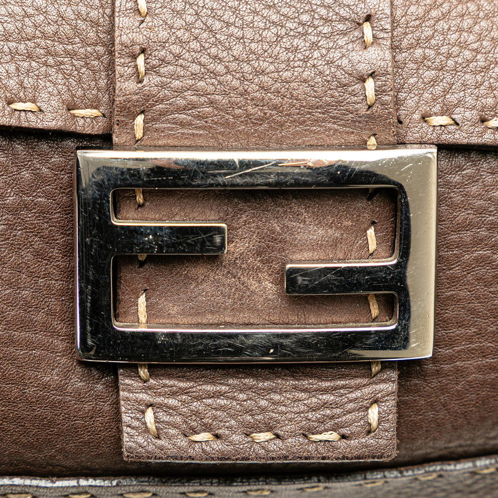 Fendi Leather Selleria Mamma Forever Shoulder Bag