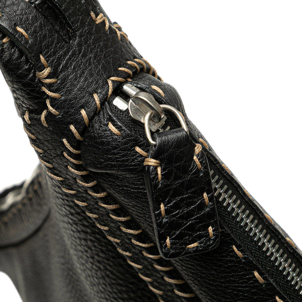 Fendi Leather Selleria Oyster Hobo