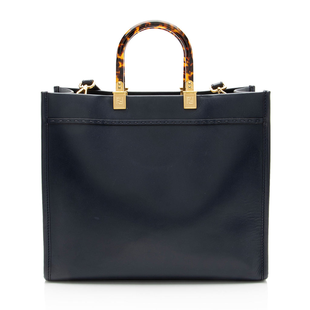 Fendi Leather Sunshine Medium Shopper Tote