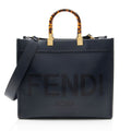 Fendi Leather Sunshine Medium Shopper Tote