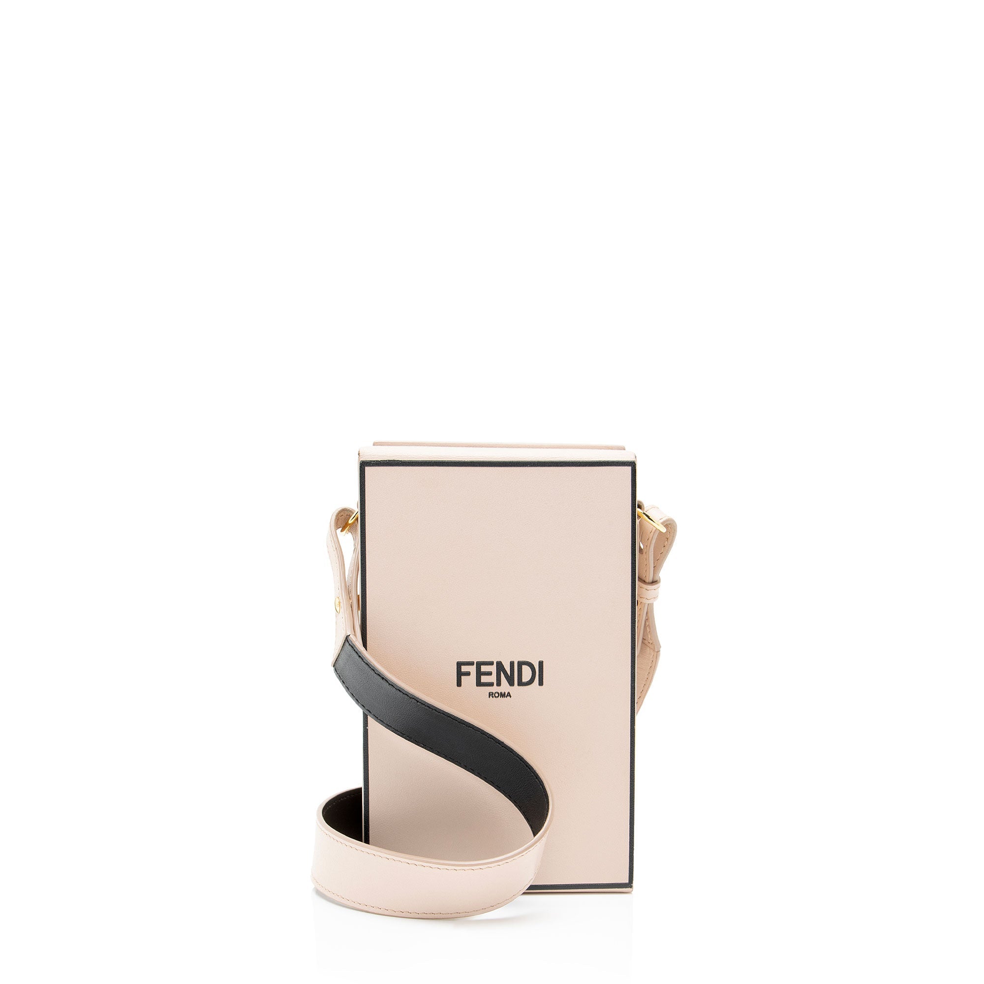 Fendi Leather Vertical Box Shoulder Bag