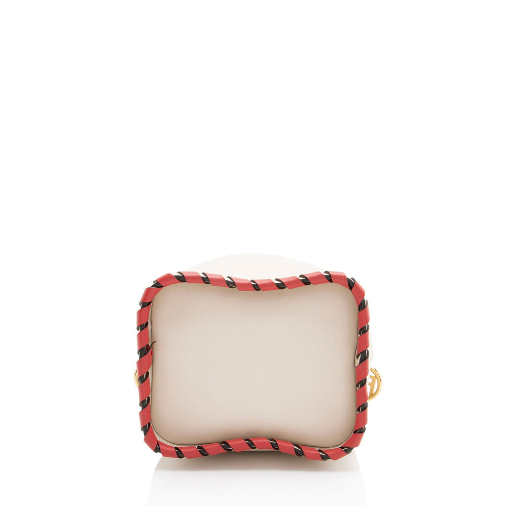 Fendi Leather Whipstitch Mon Tresor Mini Bucket Bag
