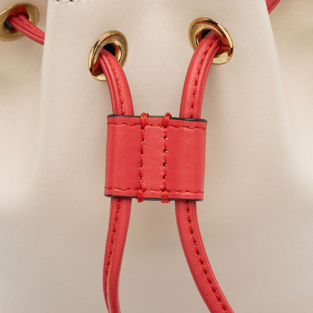 Fendi Leather Whipstitch Mon Tresor Mini Bucket Bag