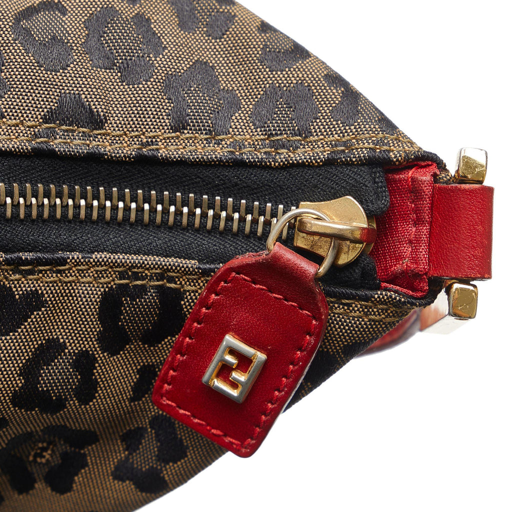 Fendi Leopard Print Hobo (SHG-xuVedU)