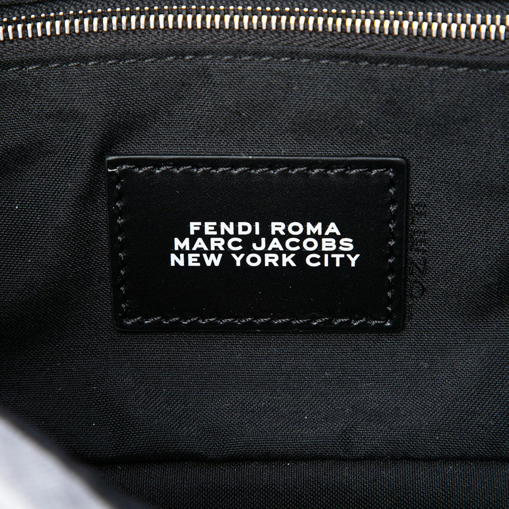 Fendi Marc Jacobs Medium Jersey Logo Baguette Satchel