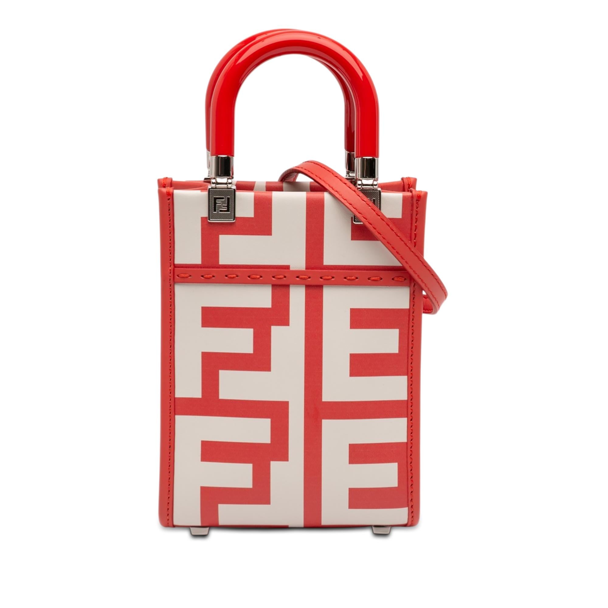 Fendi Marc Jacobs Mini Leather Sunshine Shopper Tote