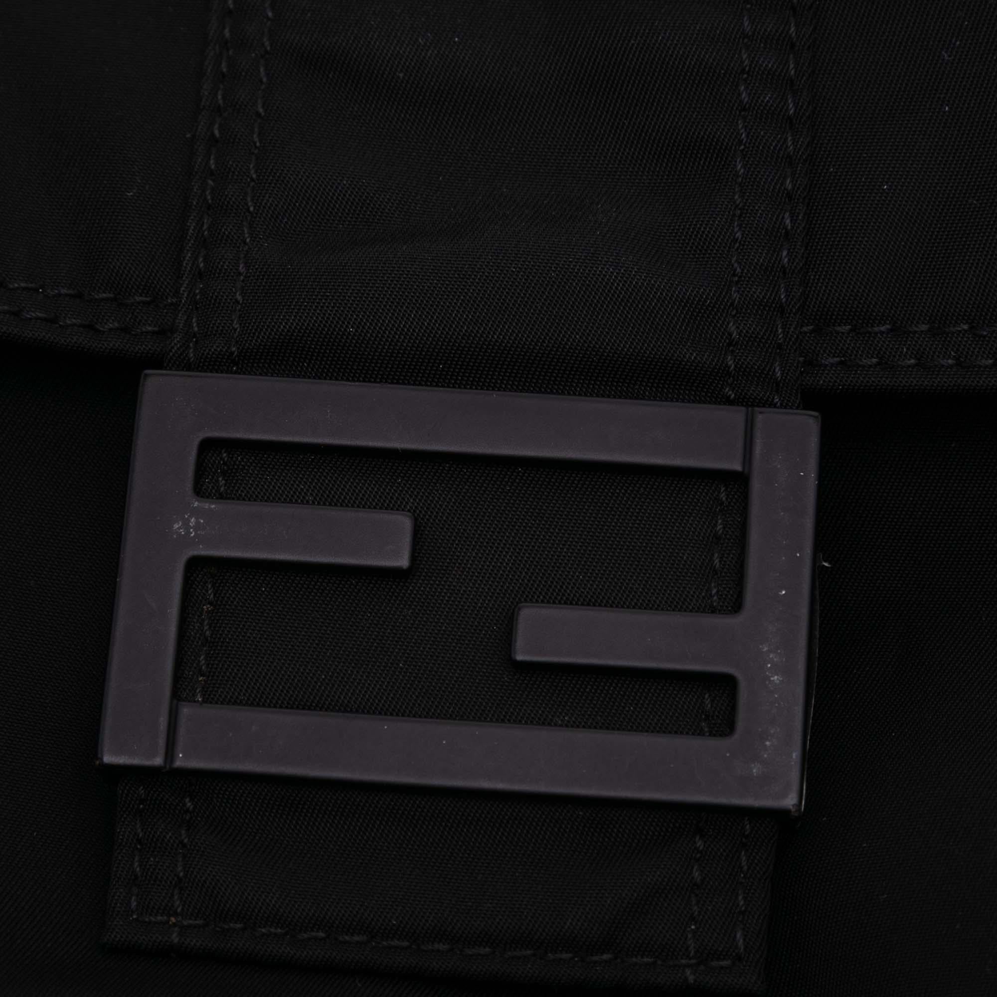 Fendi Medium Econyl Nylon Baguette Crossbody