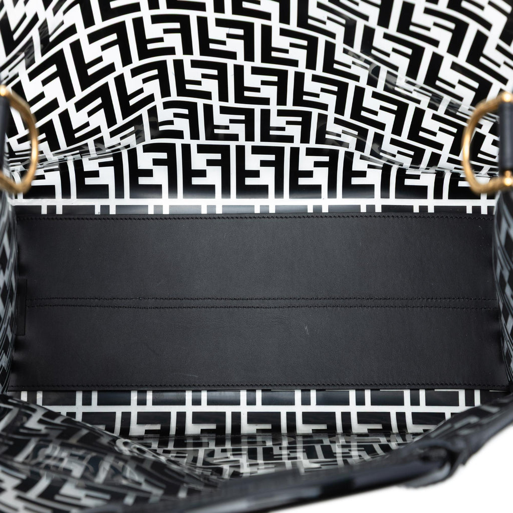 Fendi Medium FF PVC and Vitello Century Runaway Shopper Tote