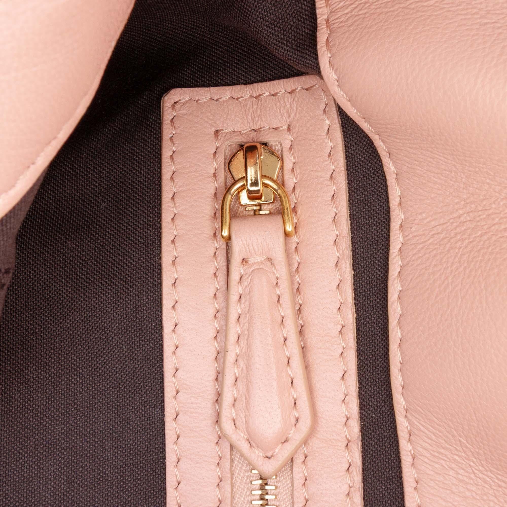 Fendi Medium Leather Embossed FF Baguette Satchel
