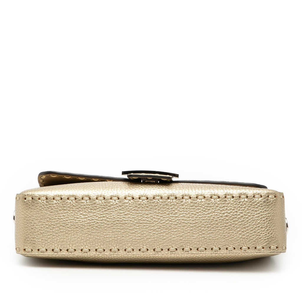Fendi Medium Leather Selleria Baguette Satchel