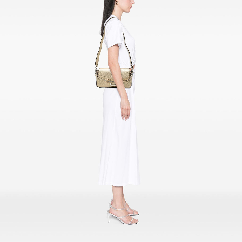 Fendi Medium Leather Selleria Baguette Satchel