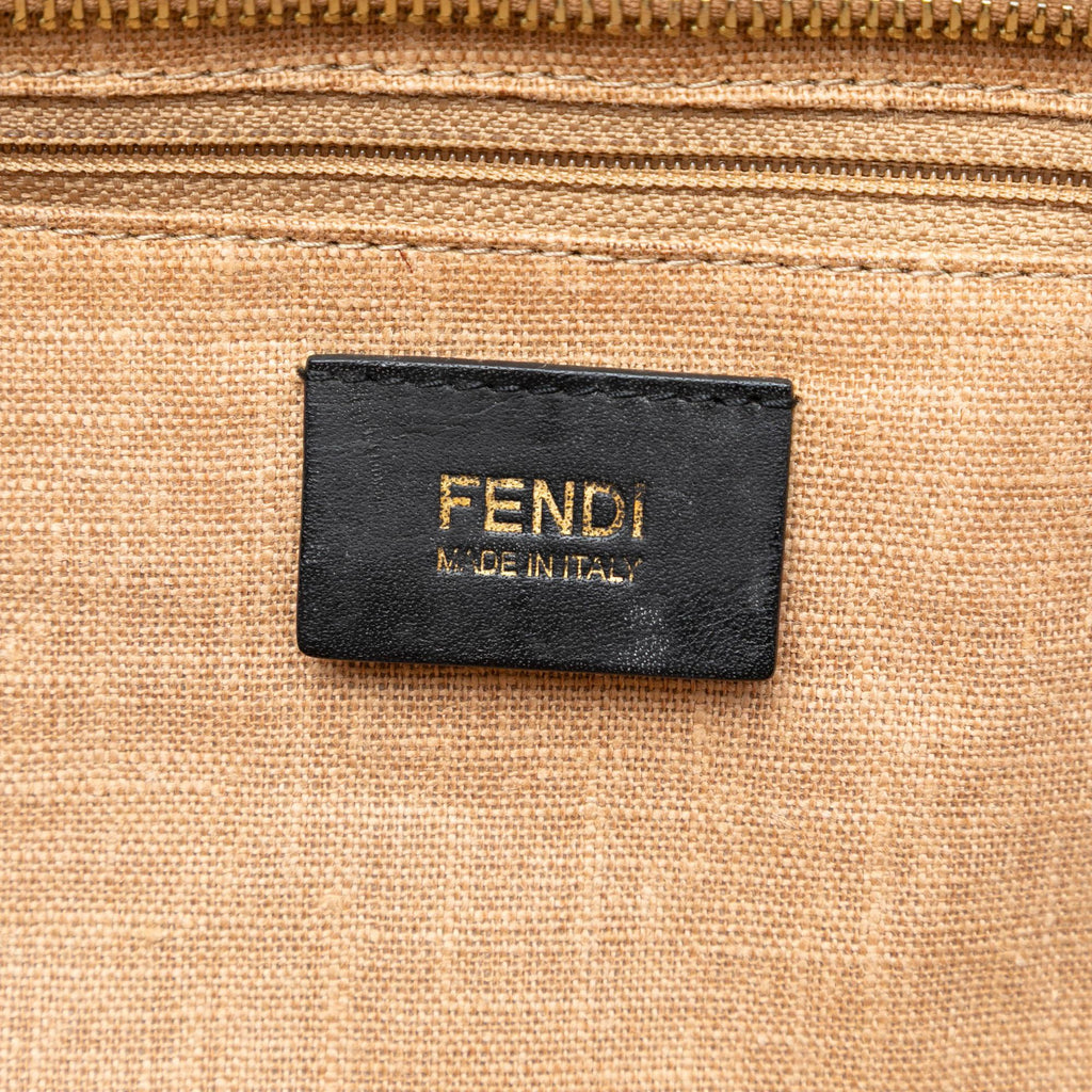 Fendi Medium Multicolore Coated Canvas Graffiti Roll Tote
