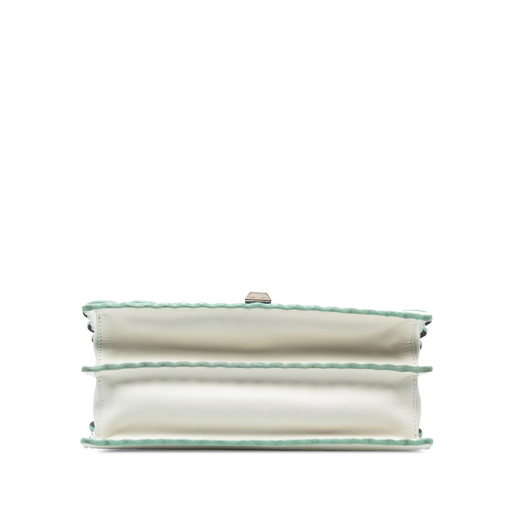Fendi Medium Scalloped Leather Studded Kan I Satchel