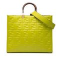 Fendi Medium Zucca Embossed Leather Sunshine Shopper Tote
