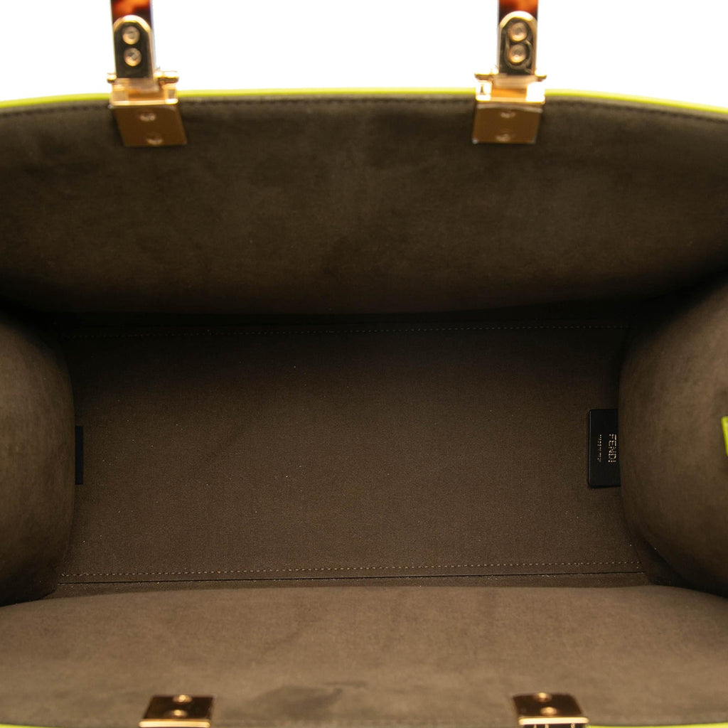 Fendi Medium Zucca Embossed Leather Sunshine Shopper Tote