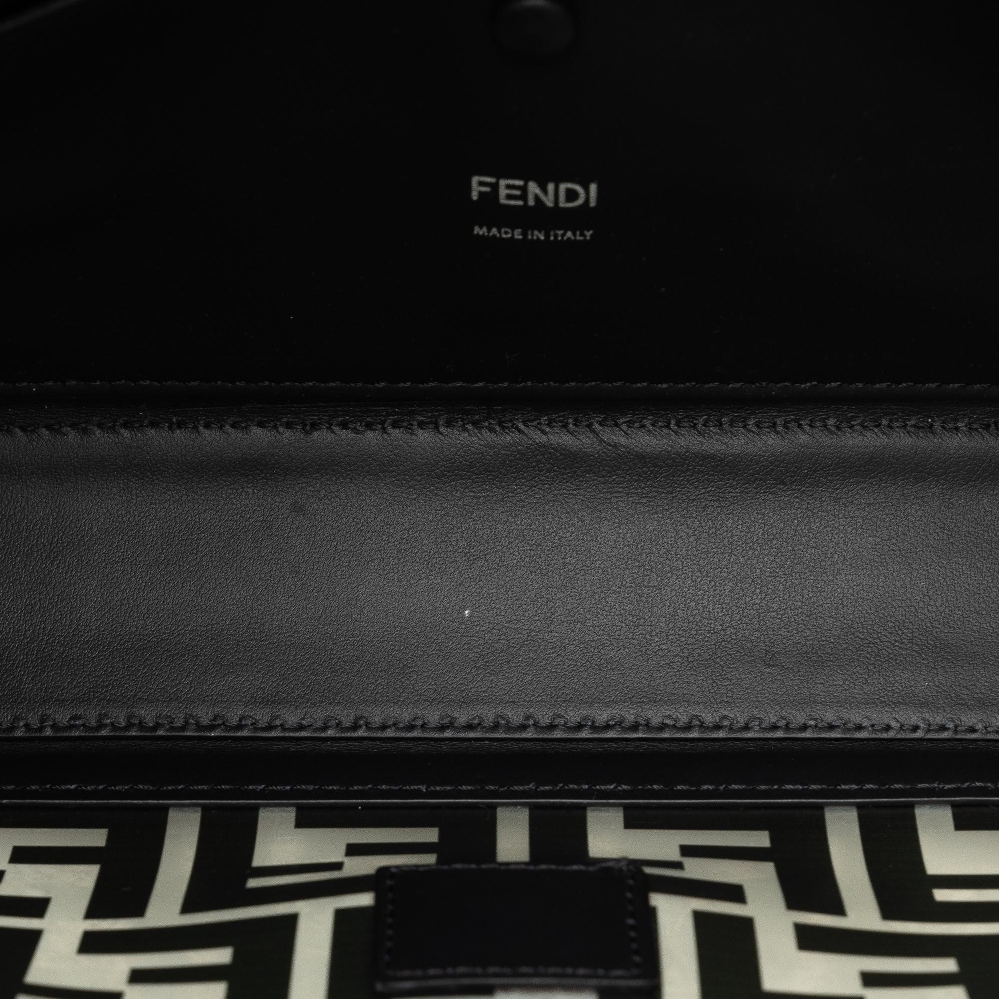 Fendi Medium Zucca PVC Baguette Satchel