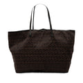 Fendi Medium Zucchino Canvas Roll Tote
