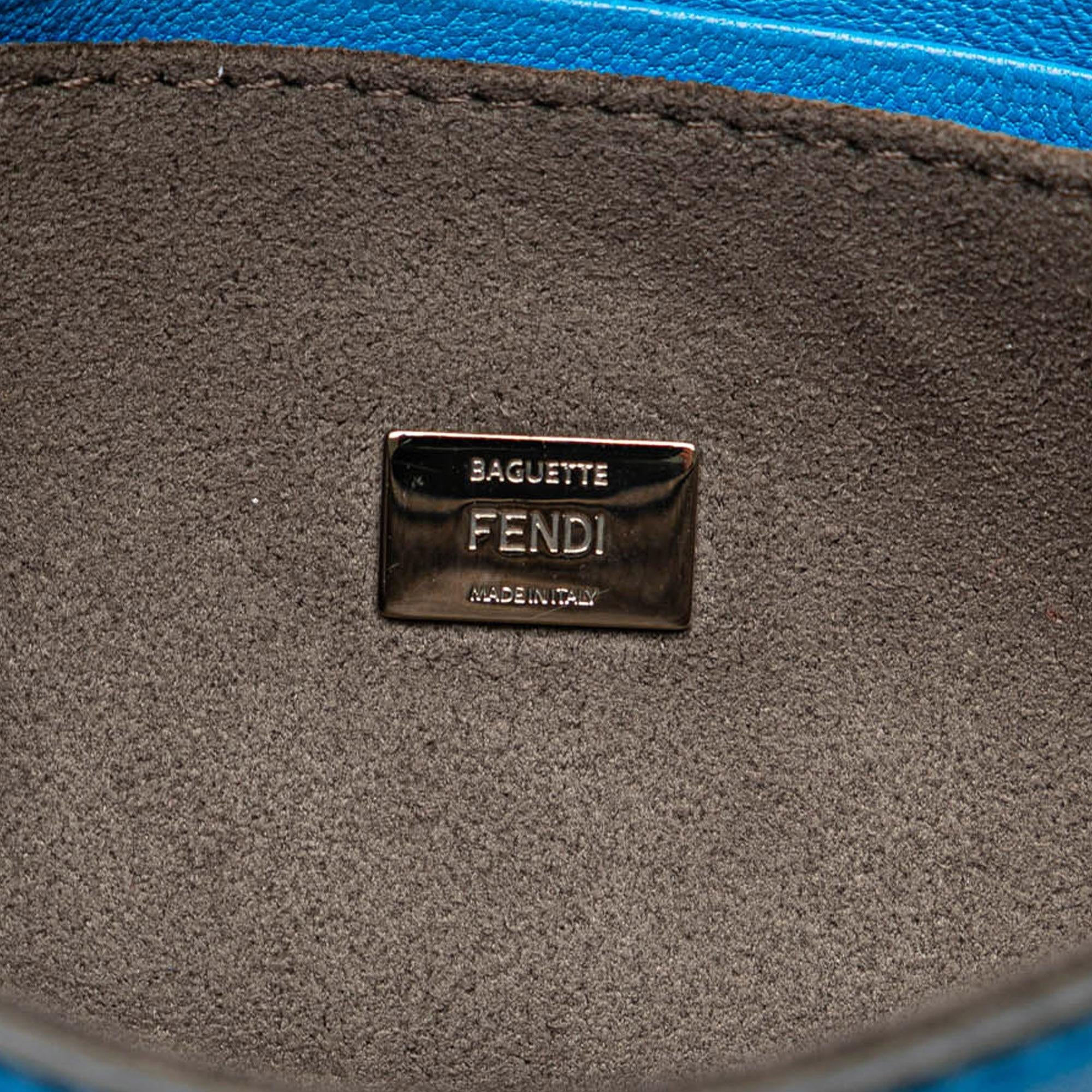 Fendi Micro Leather Monster Baguette Satchel
