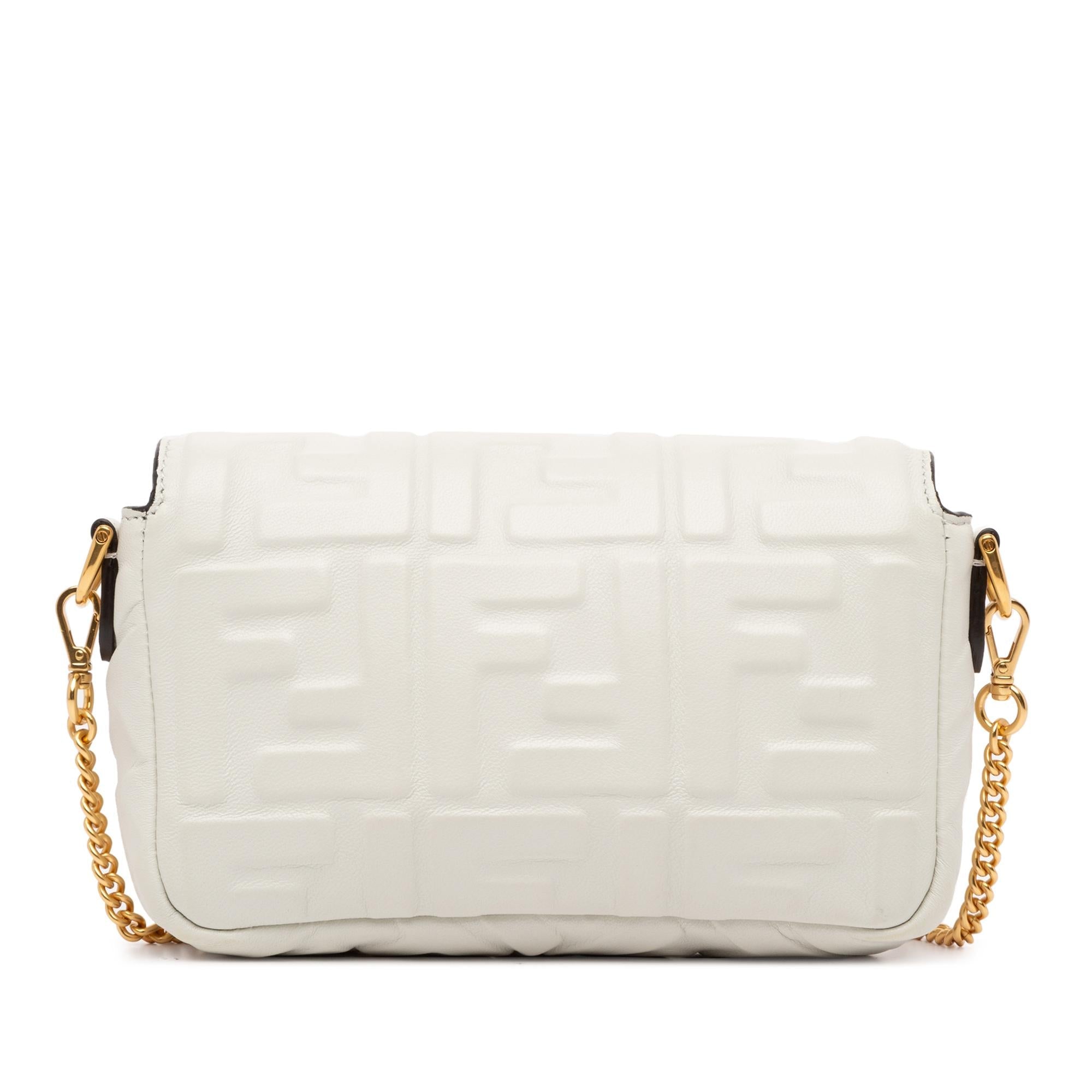 Fendi Mini Embossed Zucca Baguette Satchel (SHG-snGNtj)