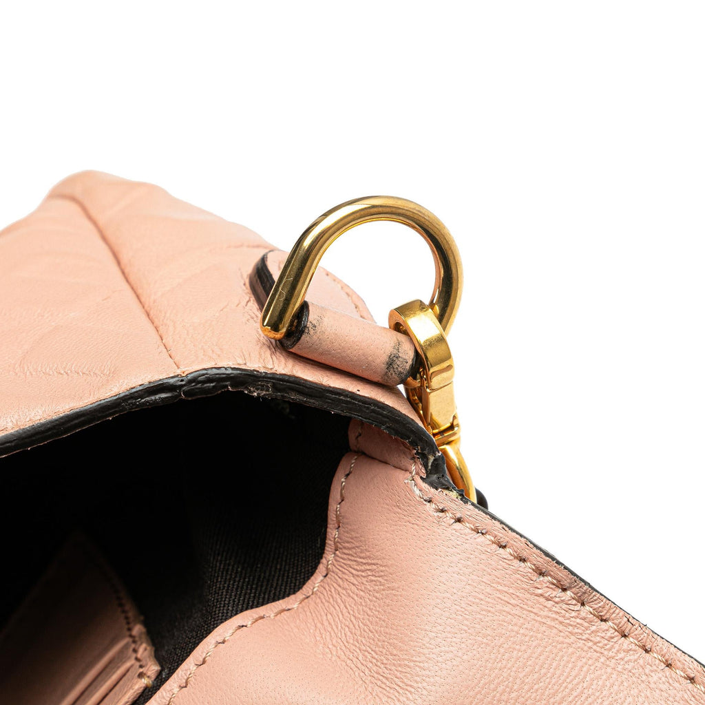 Fendi Mini Embossed Zucca Baguette Satchel