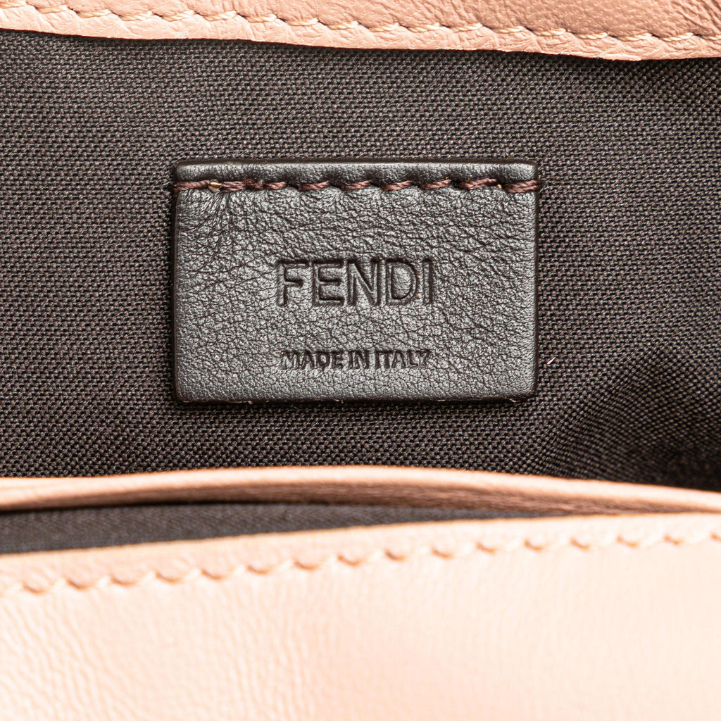 Fendi Mini Embossed Zucca Baguette Satchel