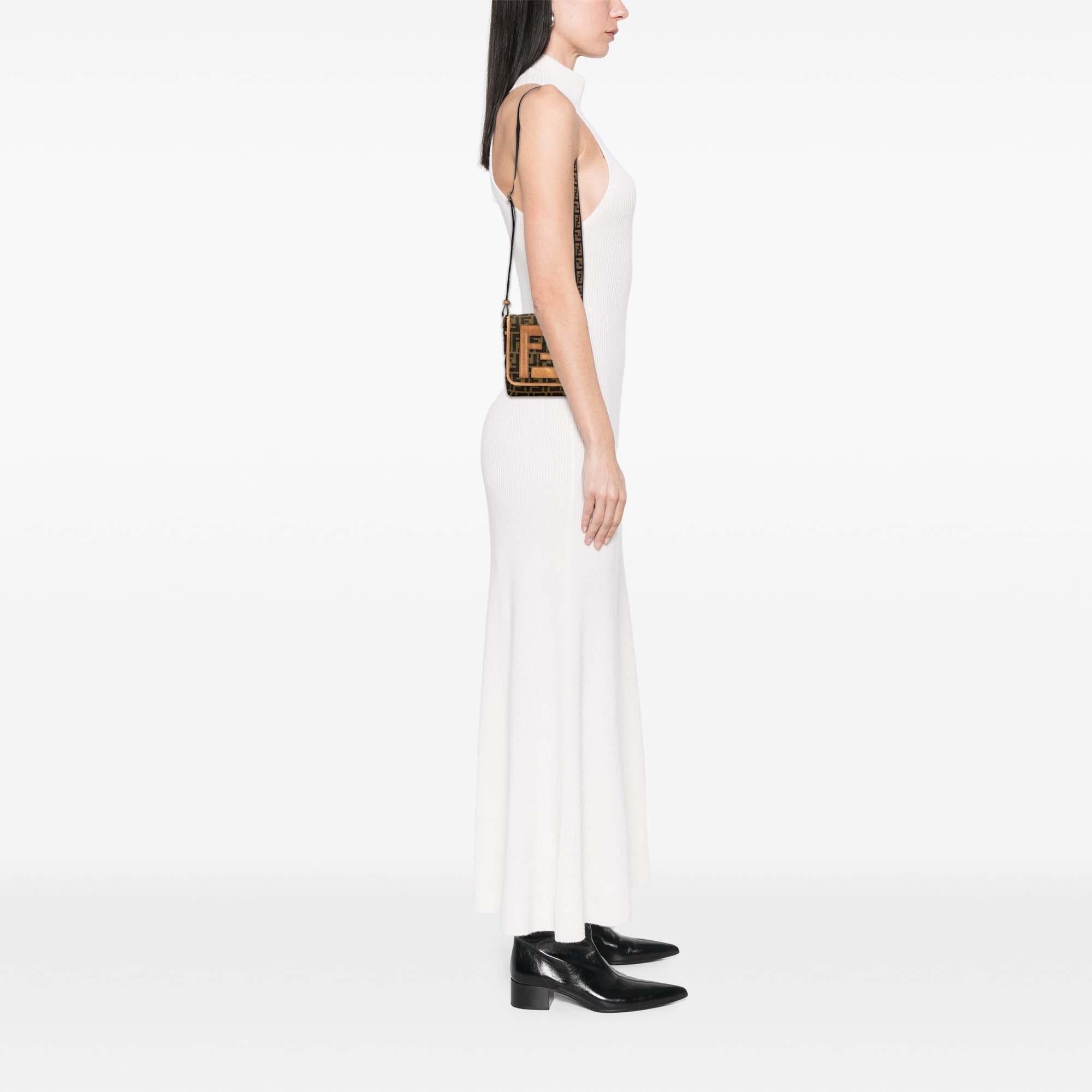 Fendi Mini FF Zucca Canvas Crossbody