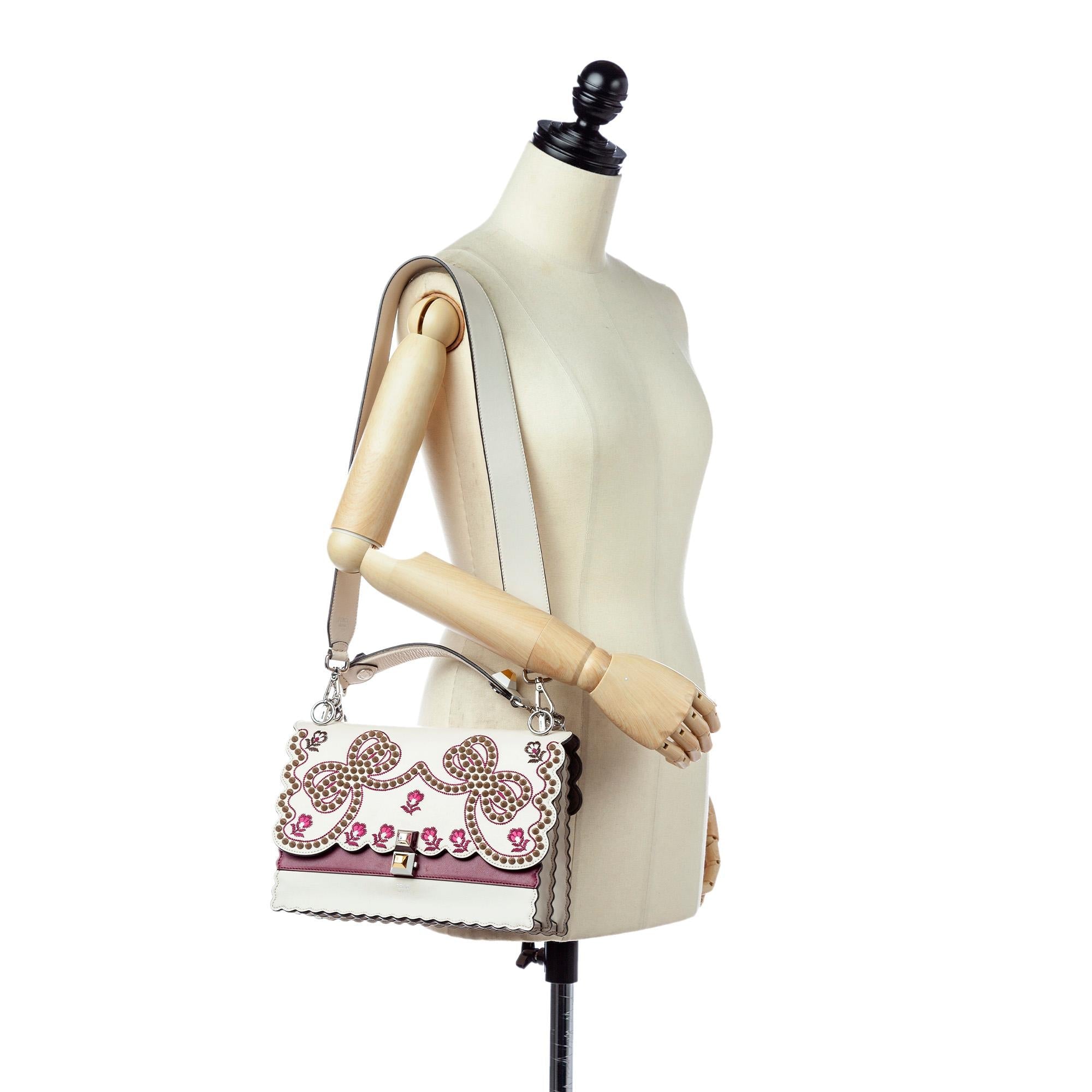 Fendi Mini Kan I Leather Satchel (SHG-21674)