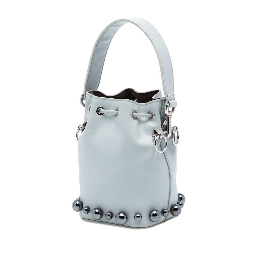 Fendi Mini Leather Pearl Mon Tresor Bucket Bag