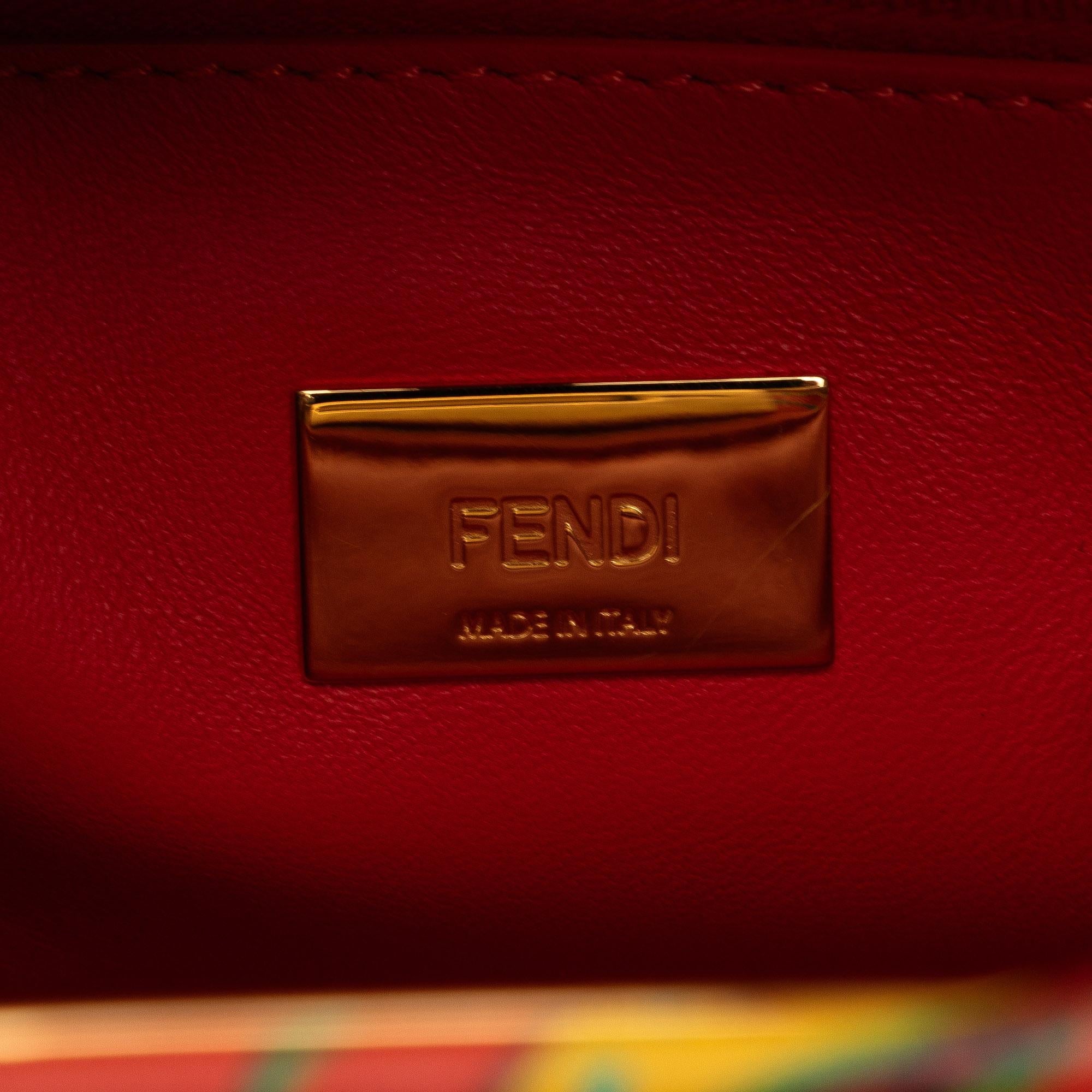Fendi Mini Marbled Peekaboo Satchel