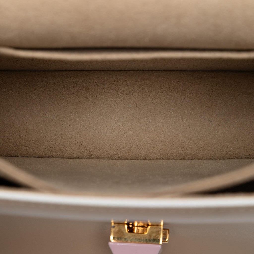 Fendi Mini Scalloped Leather and Studded Floral Kan I Crossbody