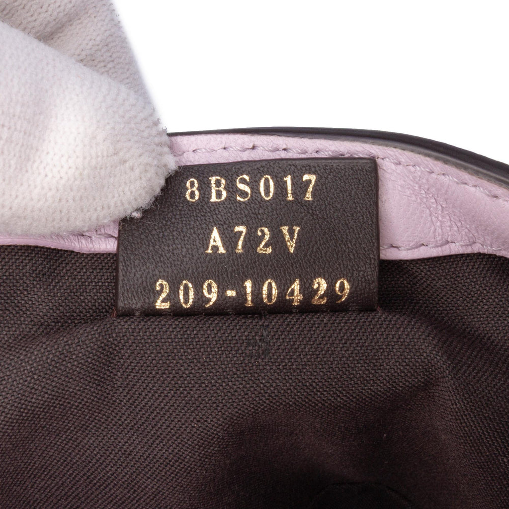 Fendi Mini Zucca Embossed Leather Baguette Satchel