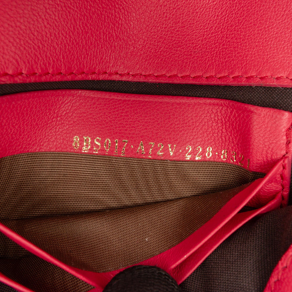 Fendi Mini Zucca Embossed Leather Baguette Satchel