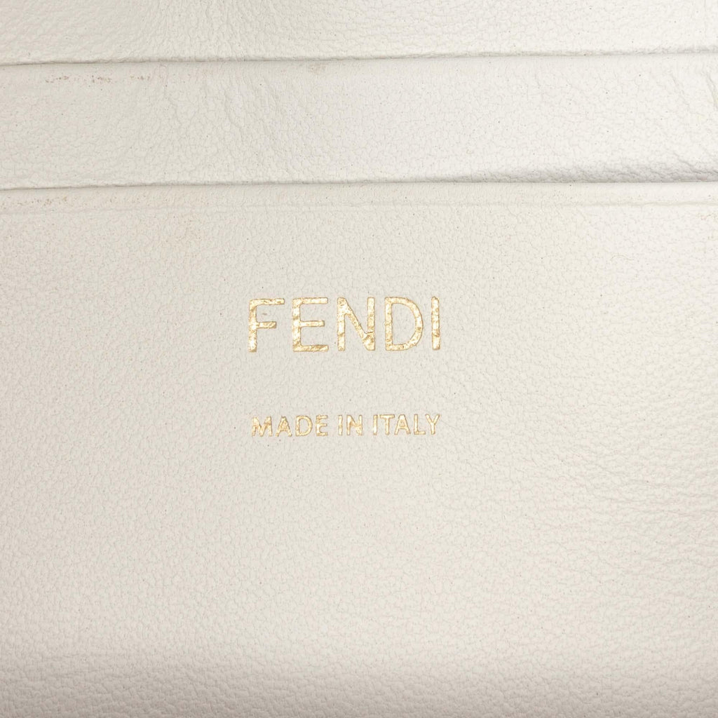 Fendi Mini Zucca Embossed Leather Baguette Satchel