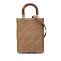 Fendi Mini Zucca Embossed Technical Fabric  Sunshine Shopper Tote