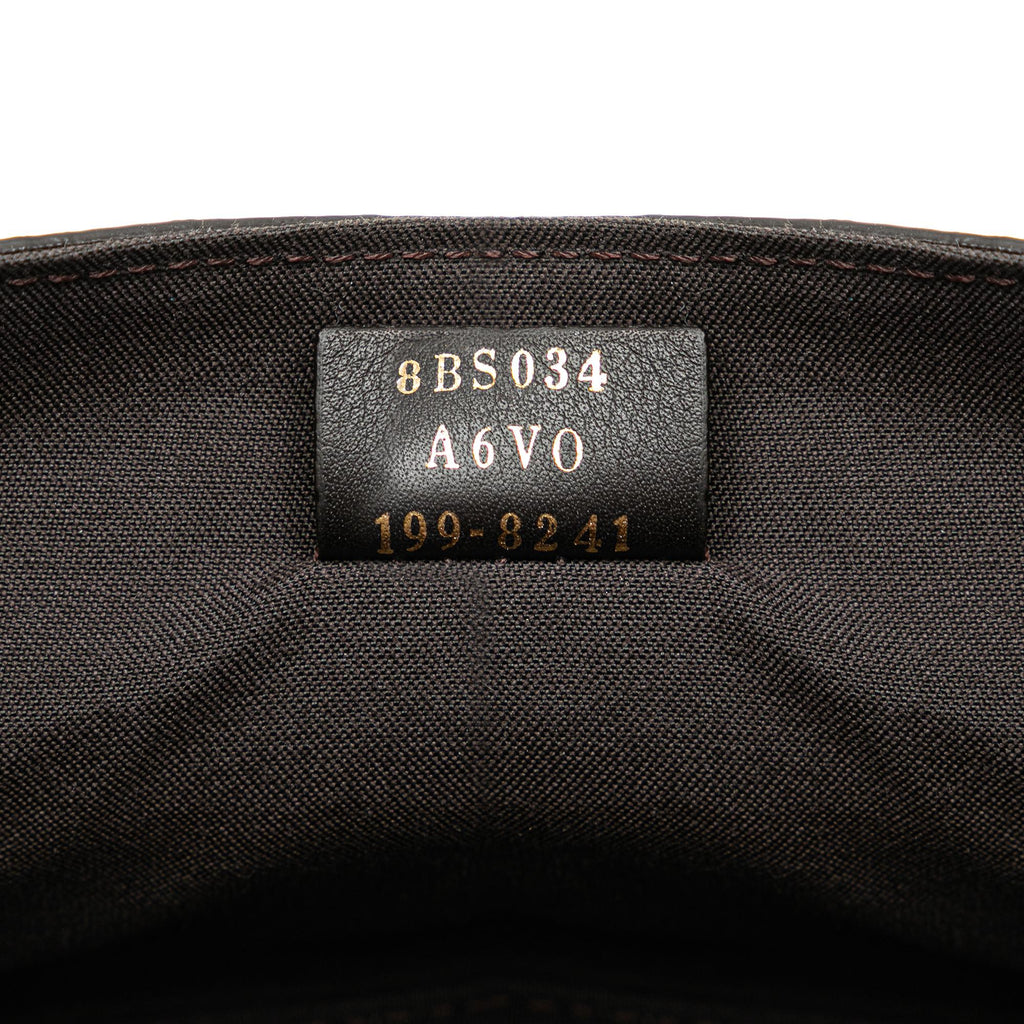 Fendi Mini Zucca Glazed Fabric Cage Baguette Satchel (SHG-YfZqAf)