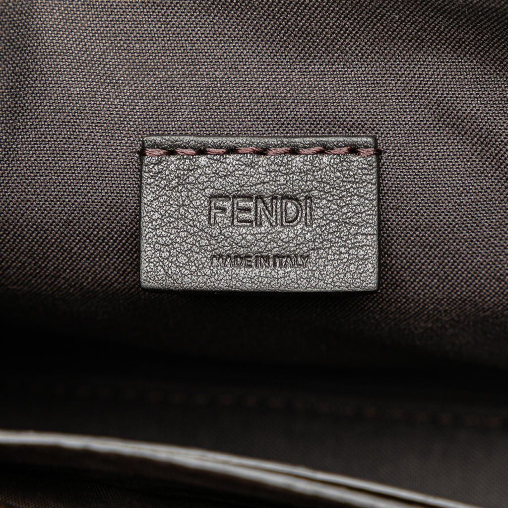 Fendi Mini Zucca Glazed Fabric Cage Baguette Satchel