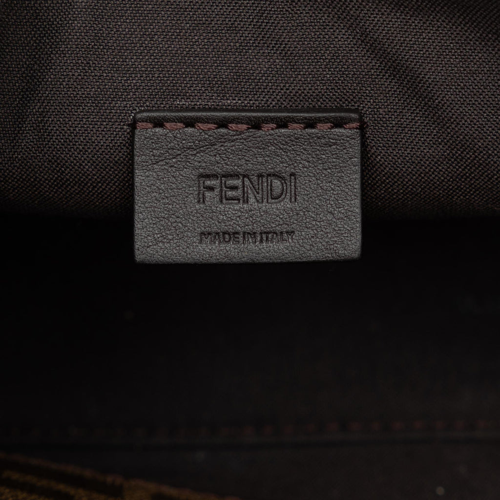 Fendi Mini Zucca Glazed Fabric Cage Baguette (SHG-jAfJja)