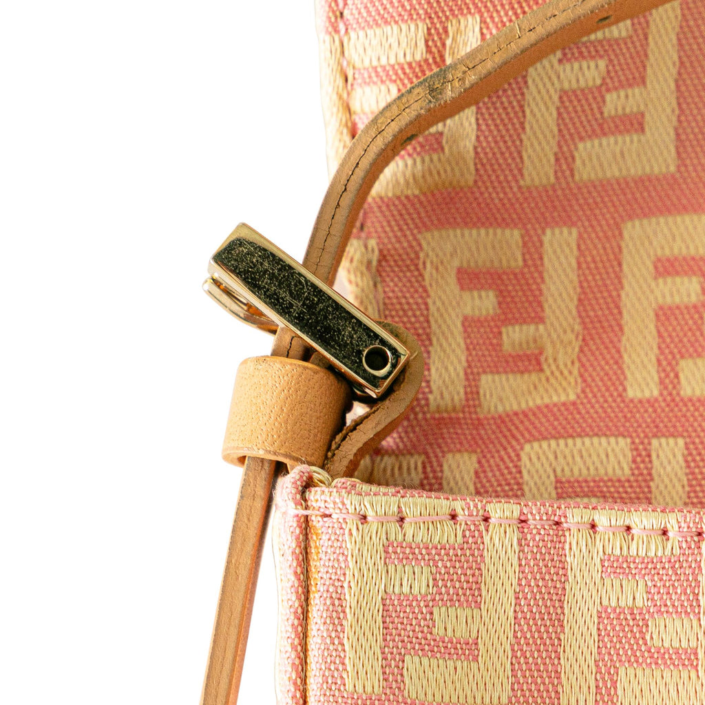 Fendi Mini Zucchino Canvas Baguette (SHG-ezjzrs)