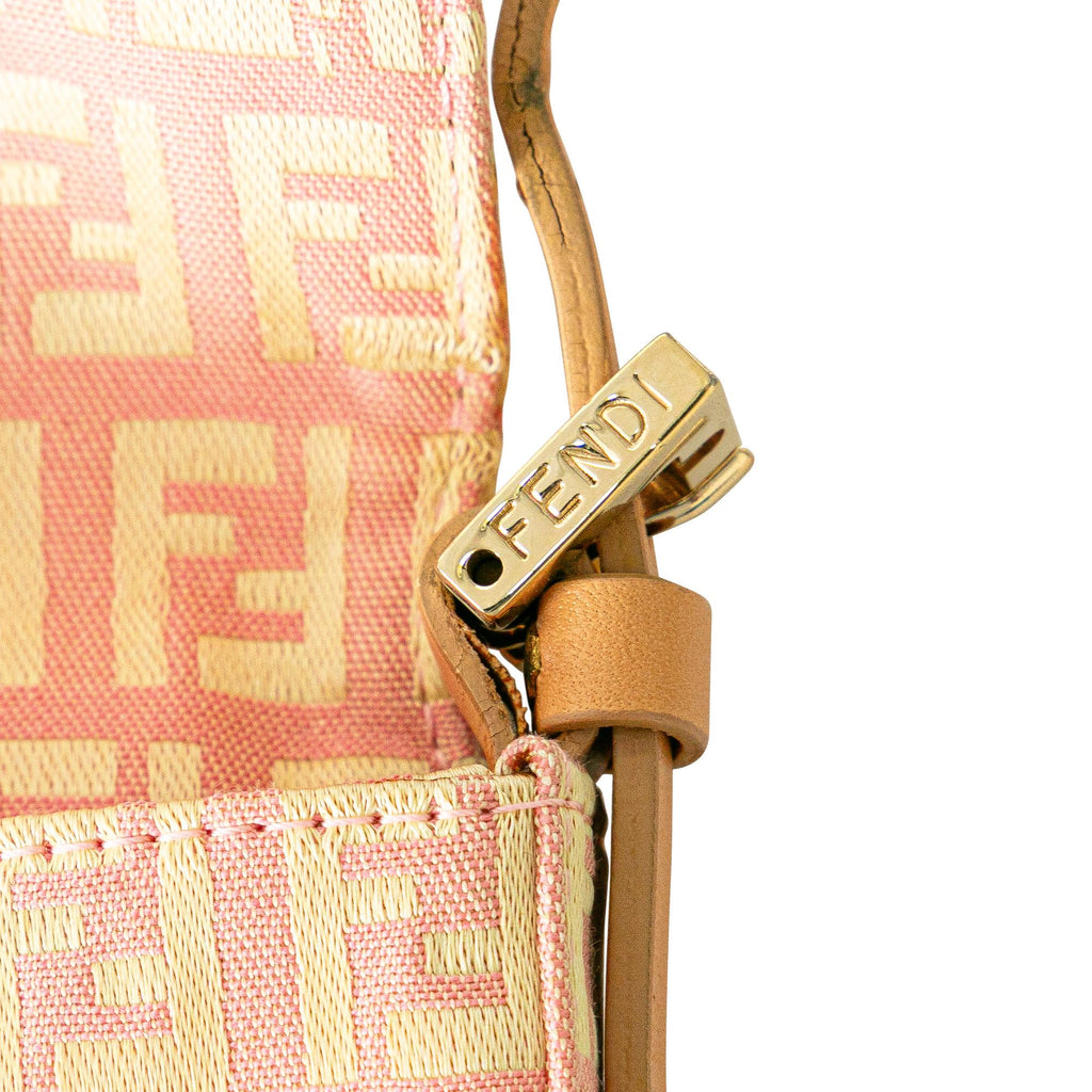Fendi Mini Zucchino Canvas Baguette (SHG-ezjzrs)