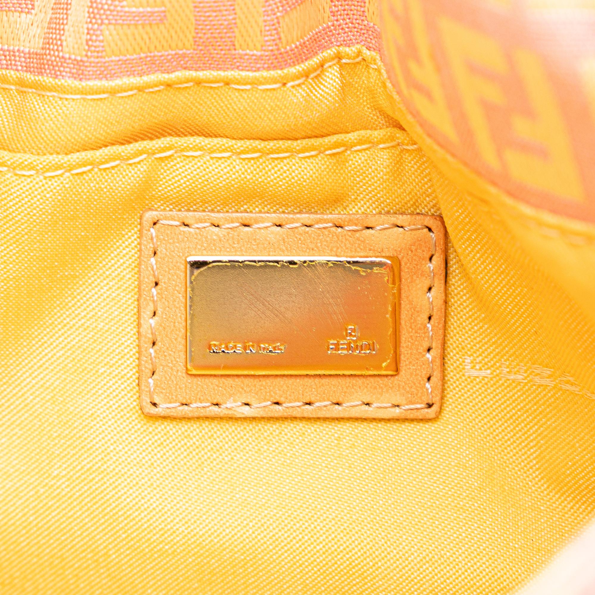Fendi Mini Zucchino Canvas Baguette