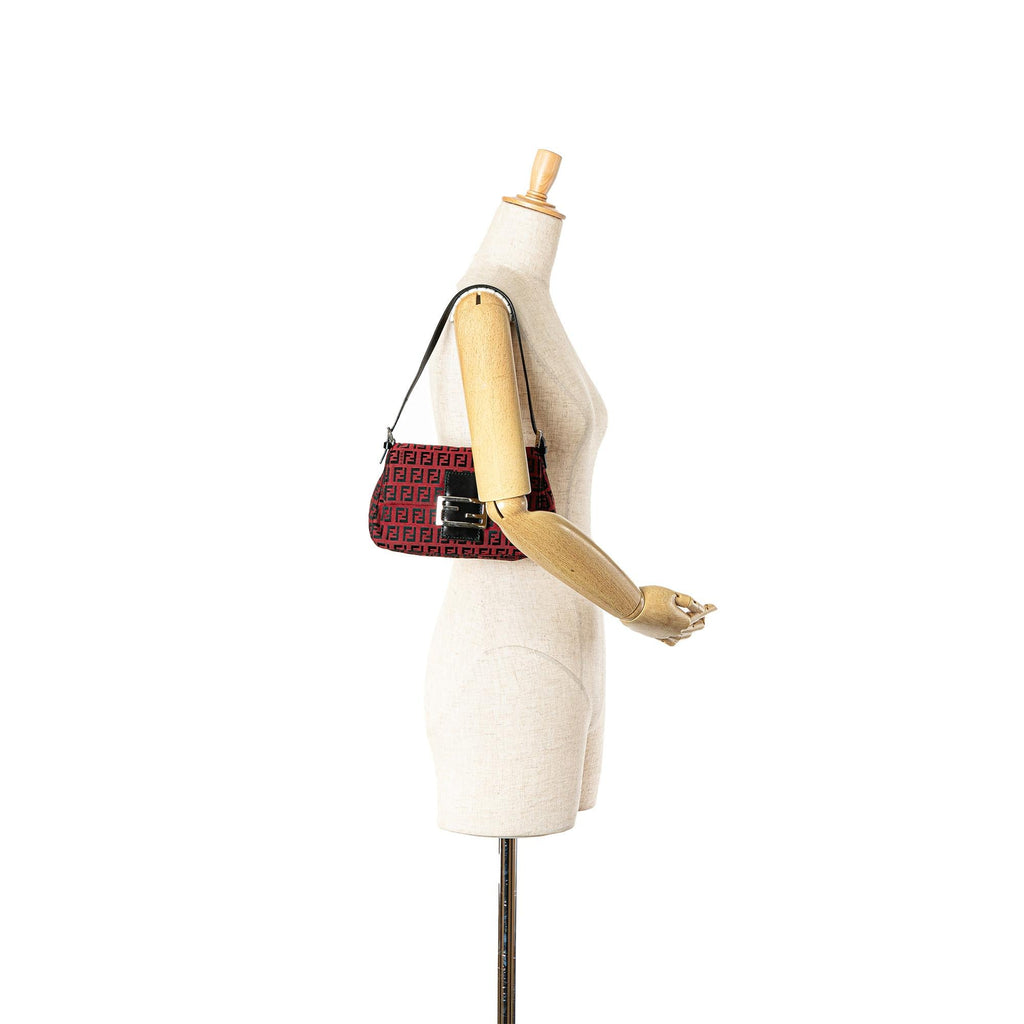 Fendi Mini Zucchino Canvas Baguette