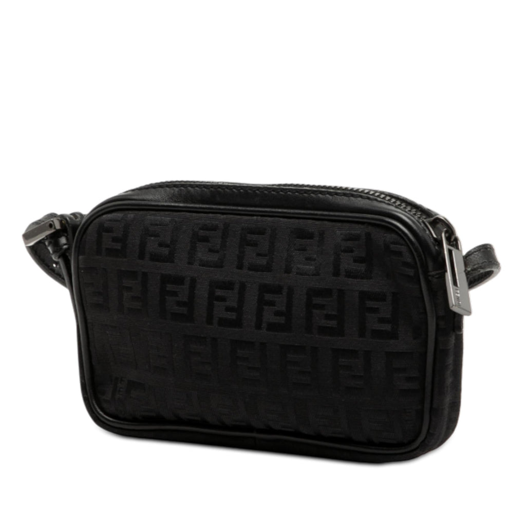 Fendi Mini Zucchino Canvas Zip Crossbody