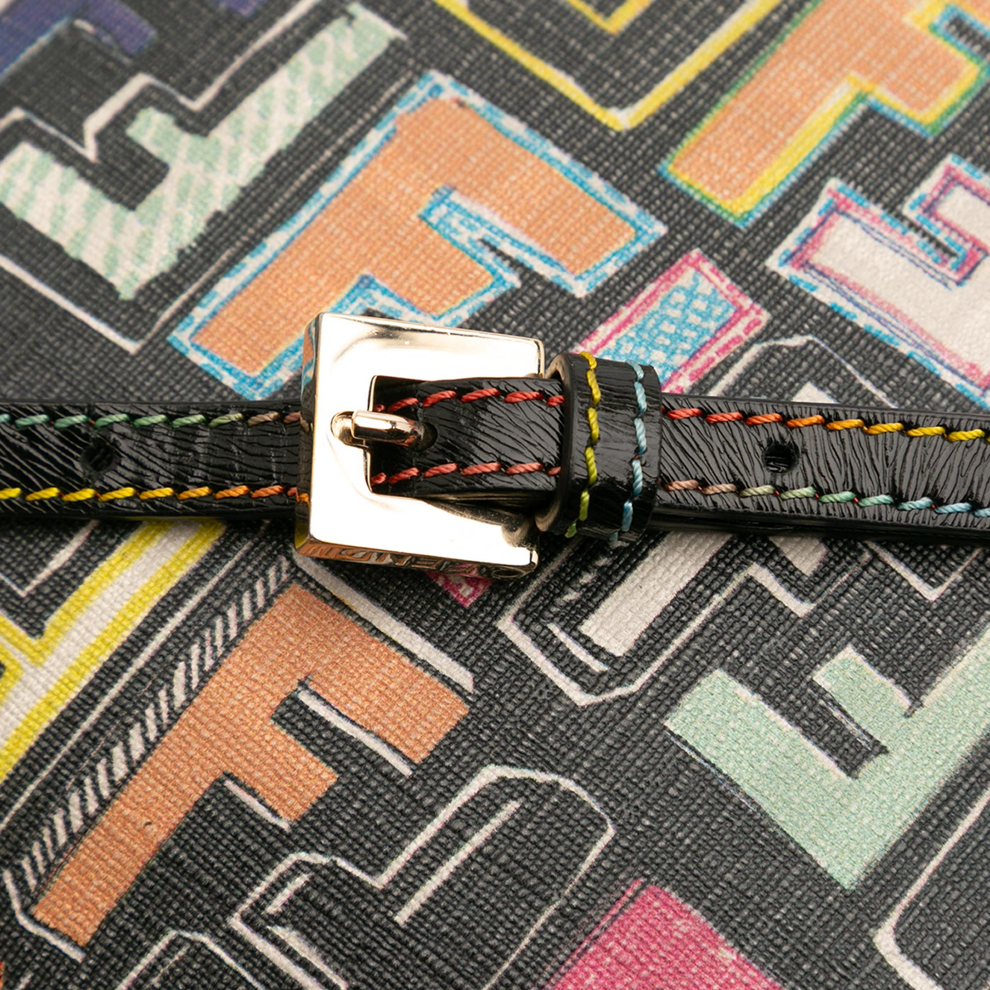 Fendi Multicolor Zucca Spalmati Forever Crossbody